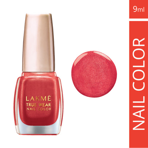 Lakme True Wear Nail Color - 404 Reds & Maroons (9ml)