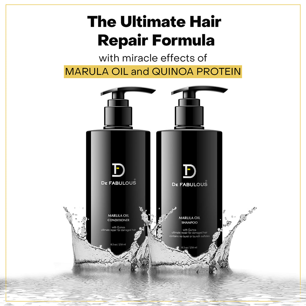 De Fabulous Marula Oil Shampoo and Conditioner 250ML*2