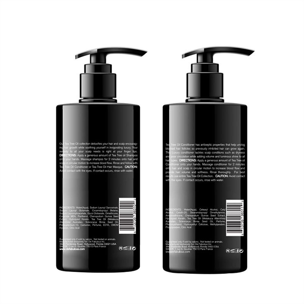 De Fabulous Tea Tree Oil Shampoo and Conditioner 250ML*2