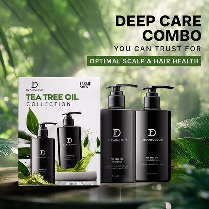 De Fabulous Tea Tree Oil Shampoo and Conditioner 250ML*2