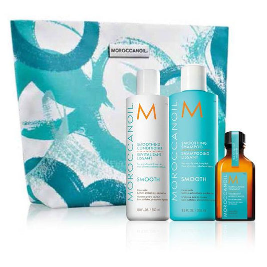 Moroccanoil Gift Pack Smooth Shampoo+ Conditioner Free Moroccan Oil, 525Ml - Lakme Salon