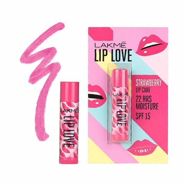 Lakme Lip Love Chapstick Strawberry 4.5 G