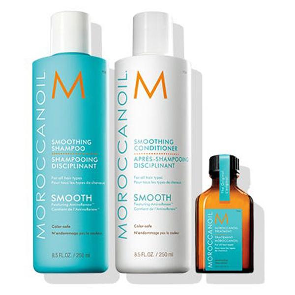 Moroccanoil Gift Pack Smooth Shampoo+ Conditioner Free Moroccan Oil, 525Ml - Lakme Salon