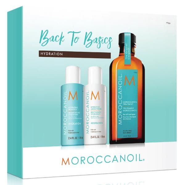 Moroccanoil Back to Basics Hydration Kit - FREE Shampoo & Conditioner, 70ml each with Treatment Oil, 100ml