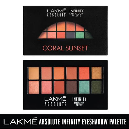 Lakme Absolute Infinity Eye Shadow Palette, Coral Sunset, Lakme Salon