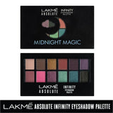 Lakme Absolute Infinity Eye Shadow Palette, Midnight Magic, 12g